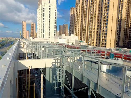 韶關(guān)水泥廠逆流冷卻塔S波填料更換(韶關(guān)水泥廠)